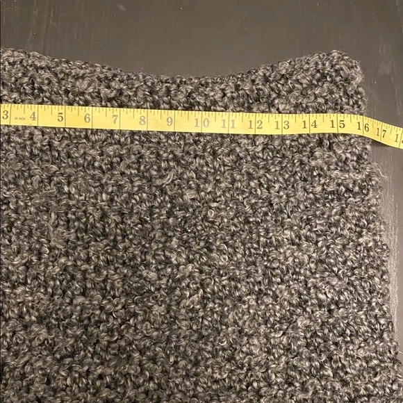 Chunky Black Knit infinity Scarf - Picture 2 of 3